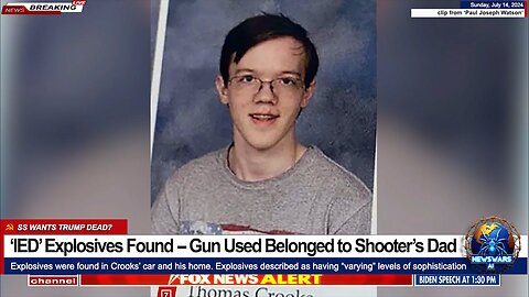 BREAKING: Trump Shooter Had 'IED' Explosives -- Father Bought Rifle Legally