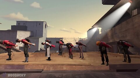 Team Fortress 2 Characters Doing The Club Penguin Dance