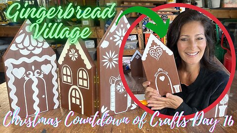 MAKING A GINGERBREAD VILLAGE (CHRISTMAS COUNTDOWN OF CRAFTS DAY 16) EASY CRAFT!
