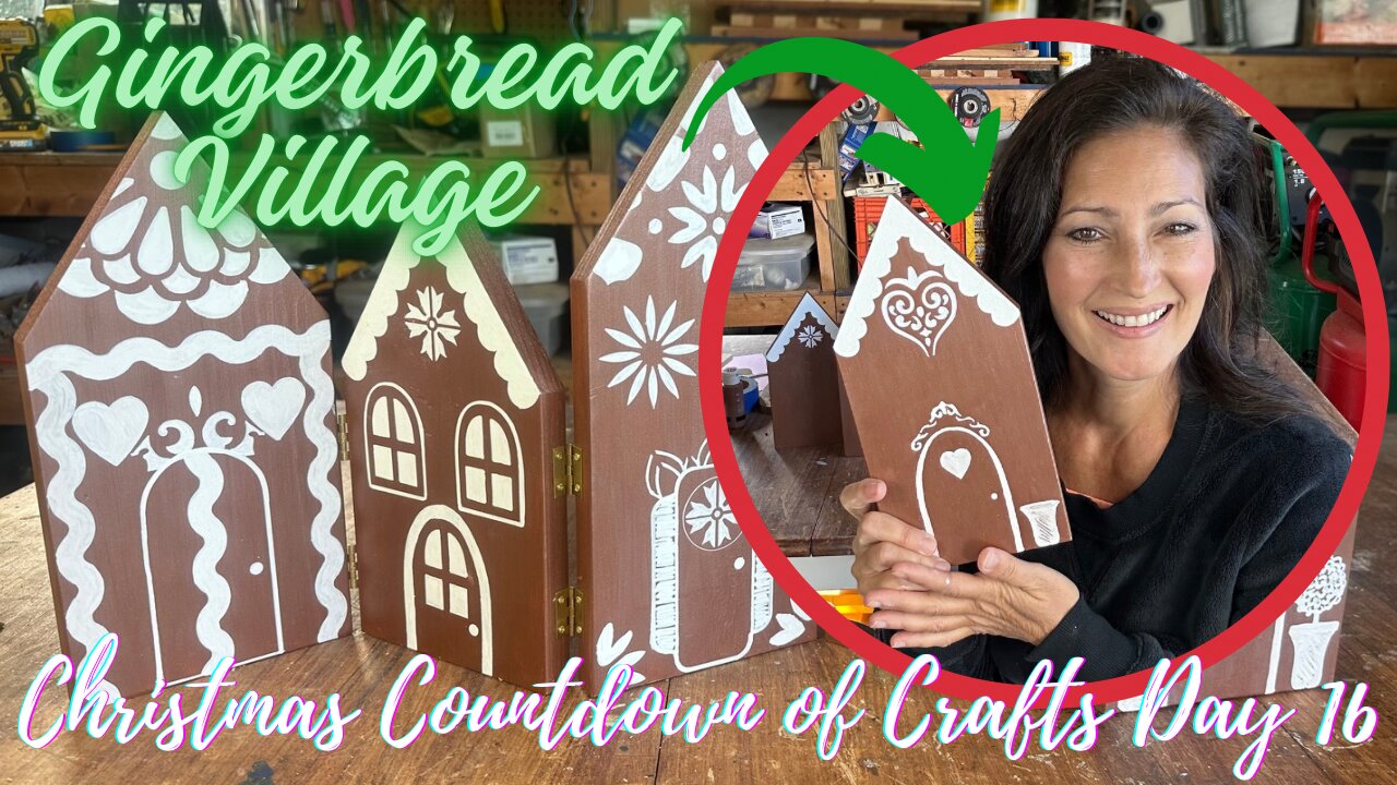 MAKING A GINGERBREAD VILLAGE (CHRISTMAS COUNTDOWN OF CRAFTS DAY 16) EASY CRAFT!