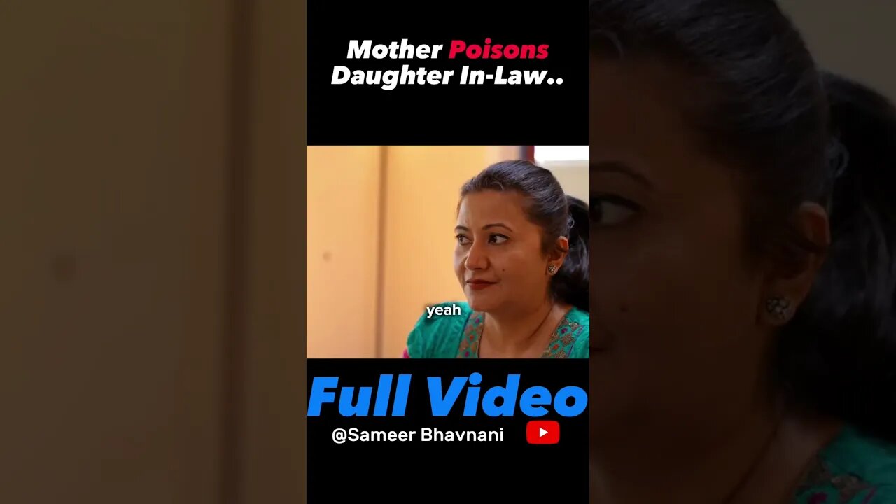 Mother In Law Poisons Husband's Wife! MUST SEE ENDING... #sameerbhavnani