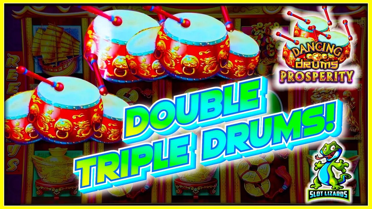 DOUBLE TRIPLE DRUM MAX SPIN UPGRADE WIN! Dancing Drums Prosperity Slot