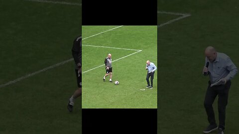 Wigan Athletic Club Doctor Attempts The Crossbar Challenge at the DW Stadium! #shorts