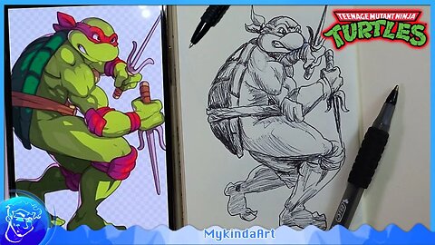 How To Draw Raphael | Teenage Mutant Ninja Turtles