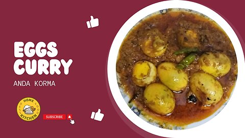 Restaurant Style Egg Gravy | Restaurant Style Egg Masala | Egg Curry | Egg Korma BY Home Kitchen