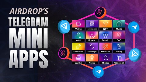 15 Airdrops Crypto Mini Apps Games Telegram $$$