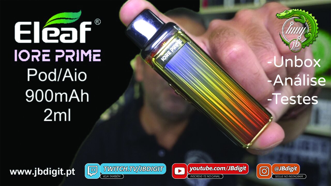 [PT] Eleaf IORE PRIME Pod/Aio - 900mAh 2ml - e é bom para?