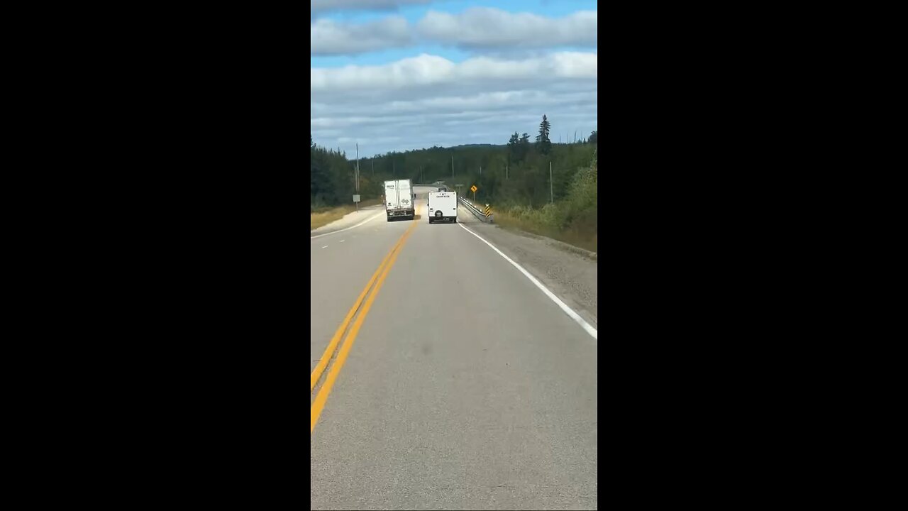 Danger driving on Hwy 17 Ontario