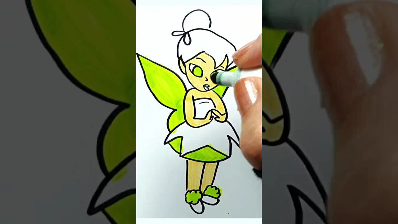How to Draw and Paint Tinkerbell from Peter Pan