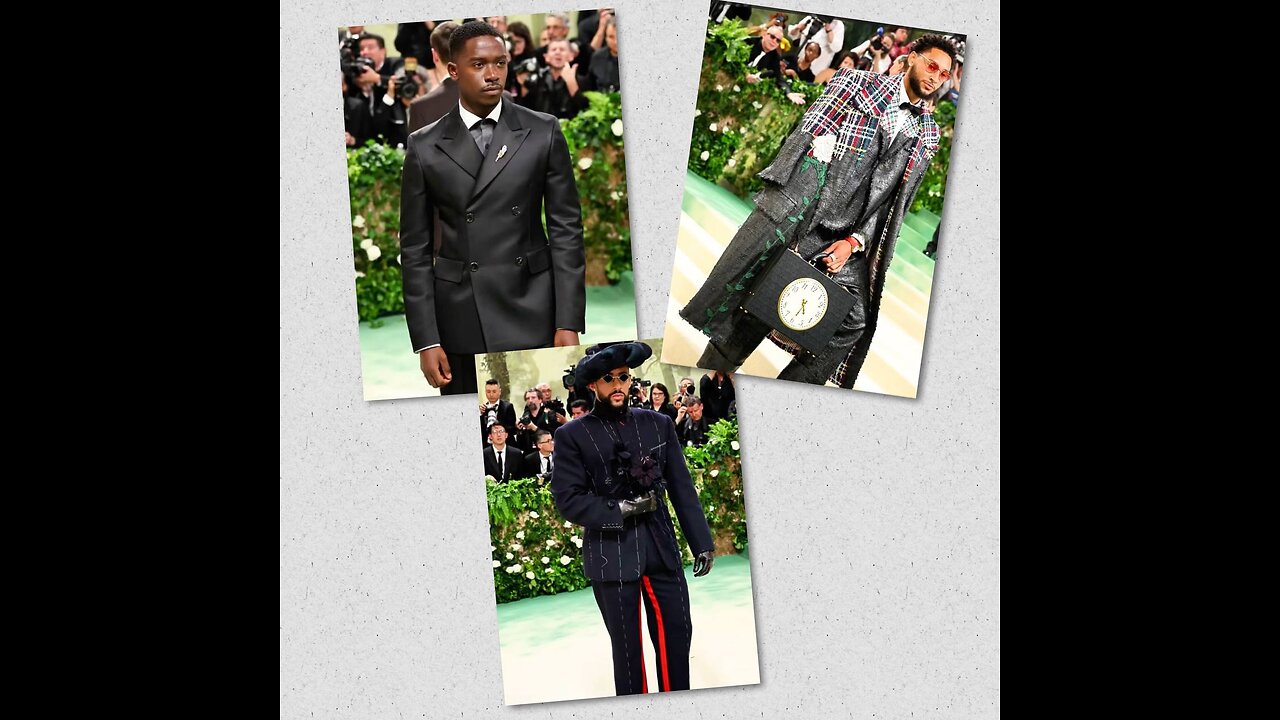 Jaw Dropping Men fashion at Met Gala Red Carpet 2024