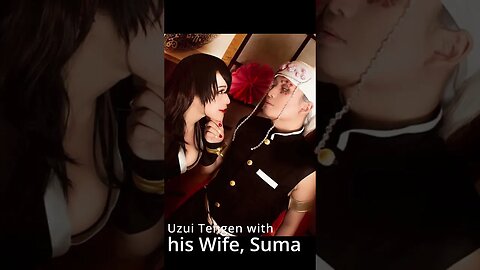 Photos of Cosplaying as Uzui with his 3 wives #shorts