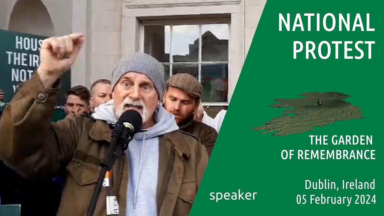 speaker - National Protest, Dublin , Ireland - 05 Feb 2024