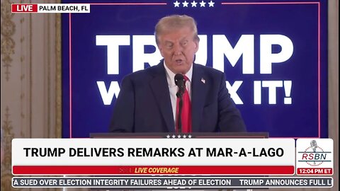 Trump Press Conference at Mar-A-Lago, in Palm Beach FL