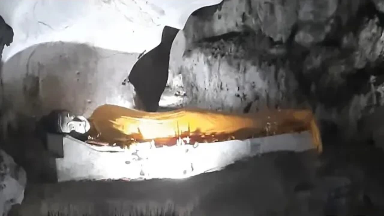 Buddhist shrine in a Cave