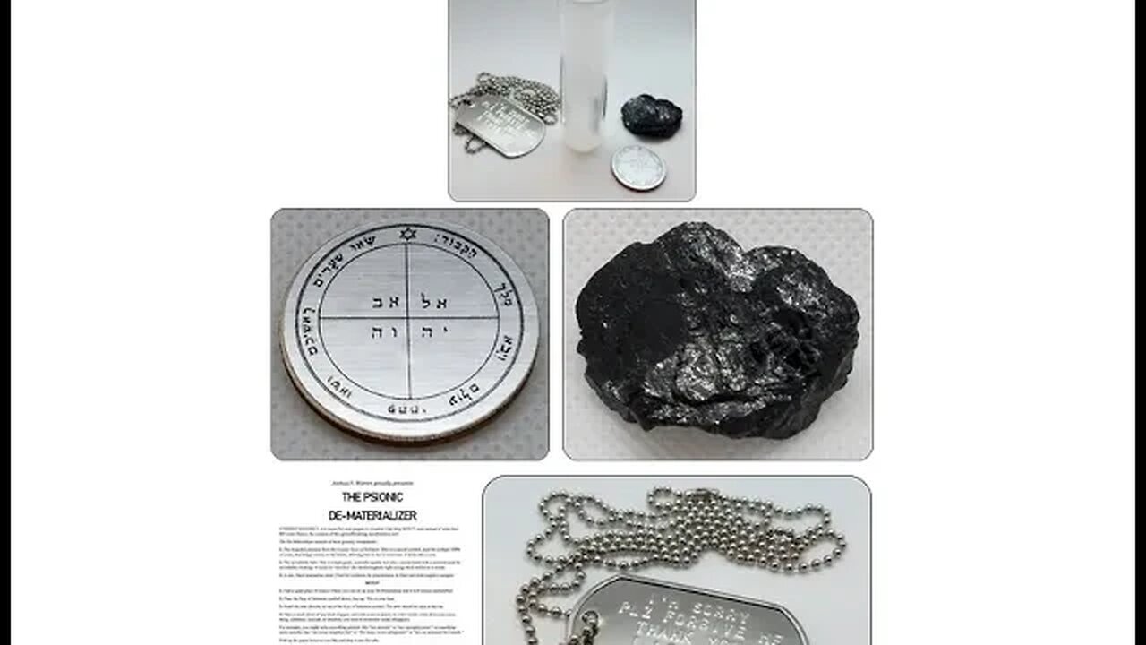 The Psionic De-Materializer AKA " The Bad Buster " Invented by Joshua P Warren