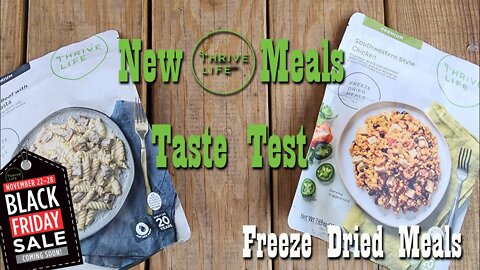 New Thrive Life Meals ~ South Western Chicken & Creamy Beef Pasta ~ November Specials ~ Black Friday