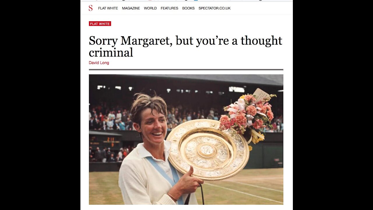 Margaret Court Banned for Being Biblical