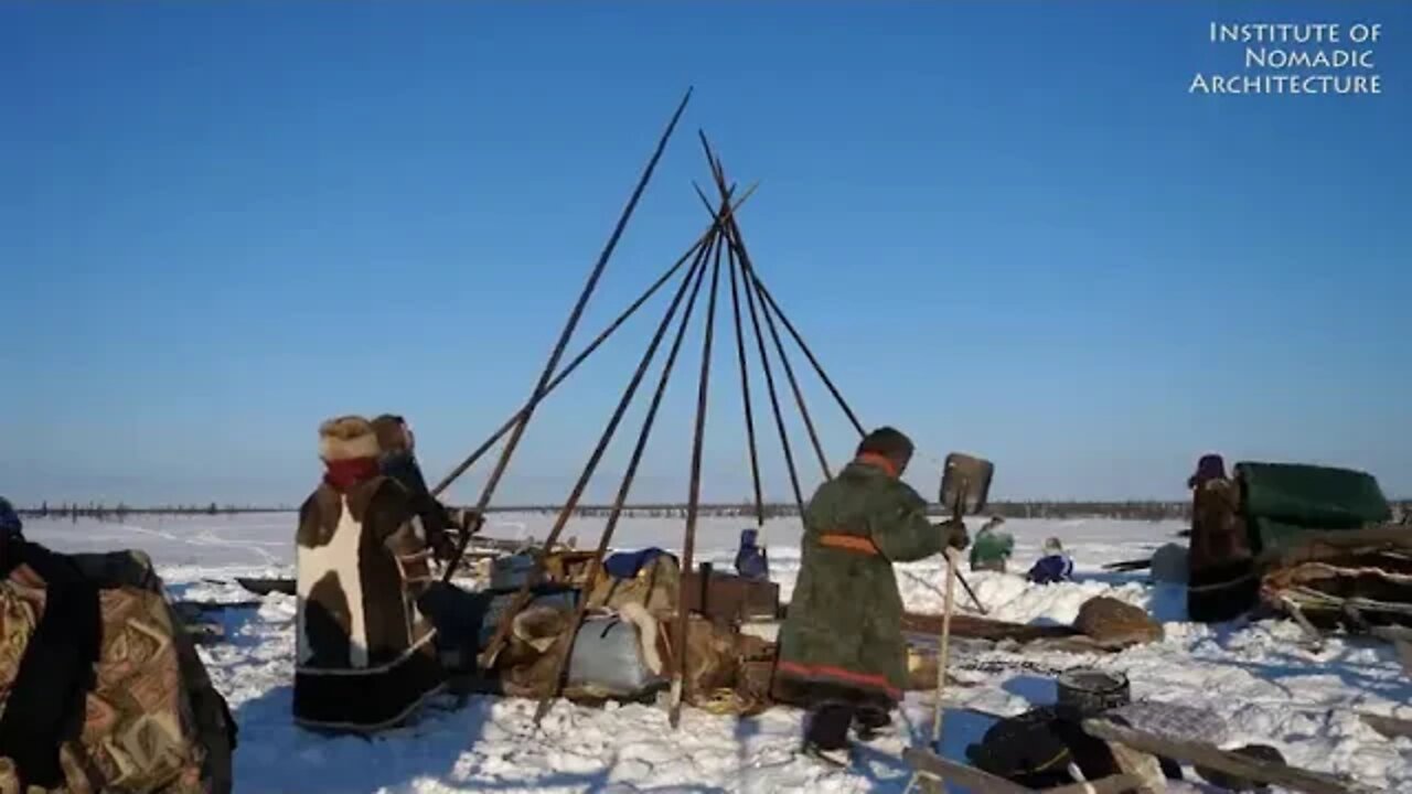 Warmest tent on earth pitching in the siberian arctic winter ~ 12