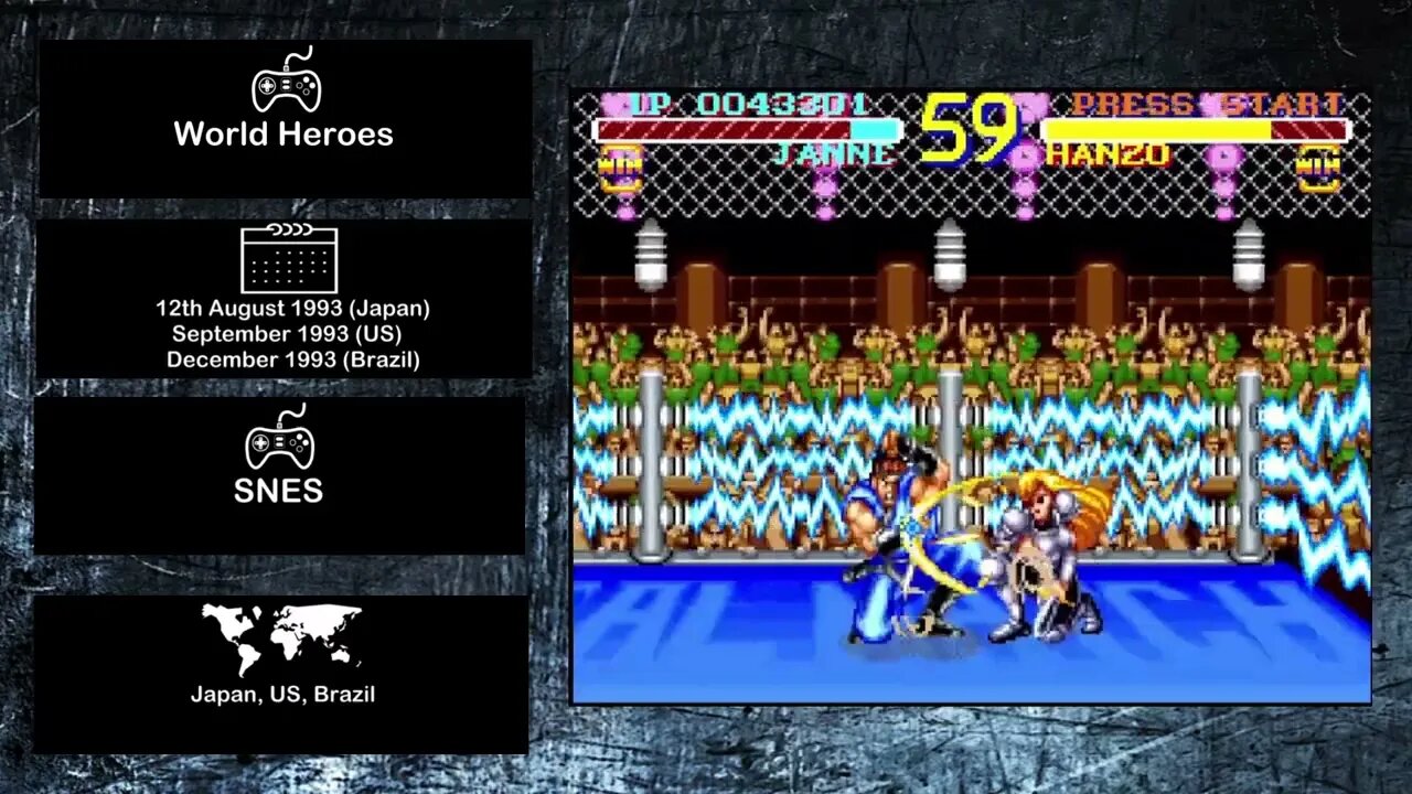 Console Fighting Games of 1993 - World Heroes