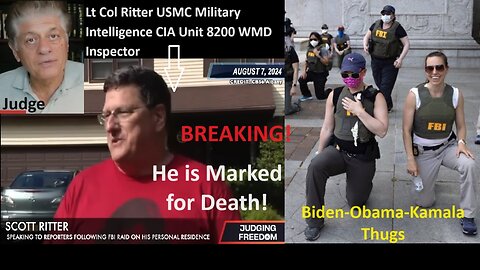 LT Col Ritter’s Home Raided by Biden-Obama-Kamala Thugs and Chimps. They Marked Him For Death!