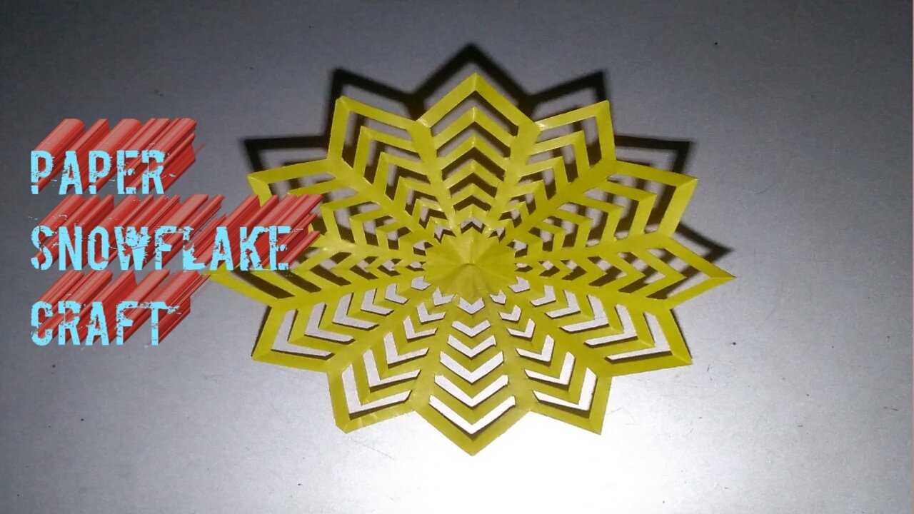 How to make a paper snowflake craft.easy and quick paper flower cutting ideas.