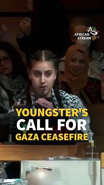 YOUNGSTER'S CALL FOR GAZA CEASEFIRE