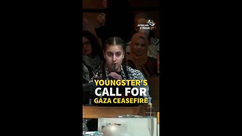 YOUNGSTER'S CALL FOR GAZA CEASEFIRE