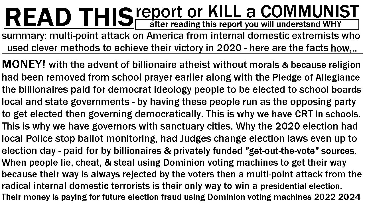 VOTE TRAFFICKING 2020 2022 2024