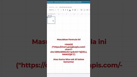 Generate QR Code - Google Sheets Tips & Tricks #8 #belajaronline #googlesheetstips #generateqrcode