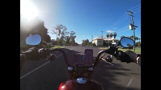 Quick cruise around town on my FXBB