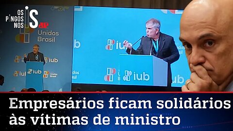 Empresários fazem minuto de silêncio por vítimas de autoritarismo de Moraes