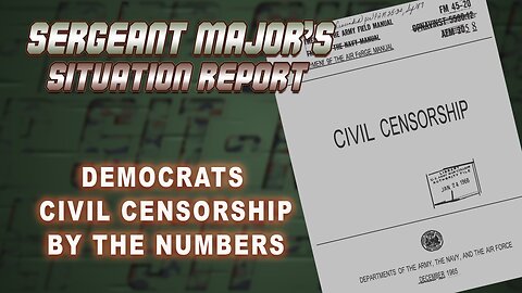 Democrats Civil Censorship By The Numbers | John Gillette