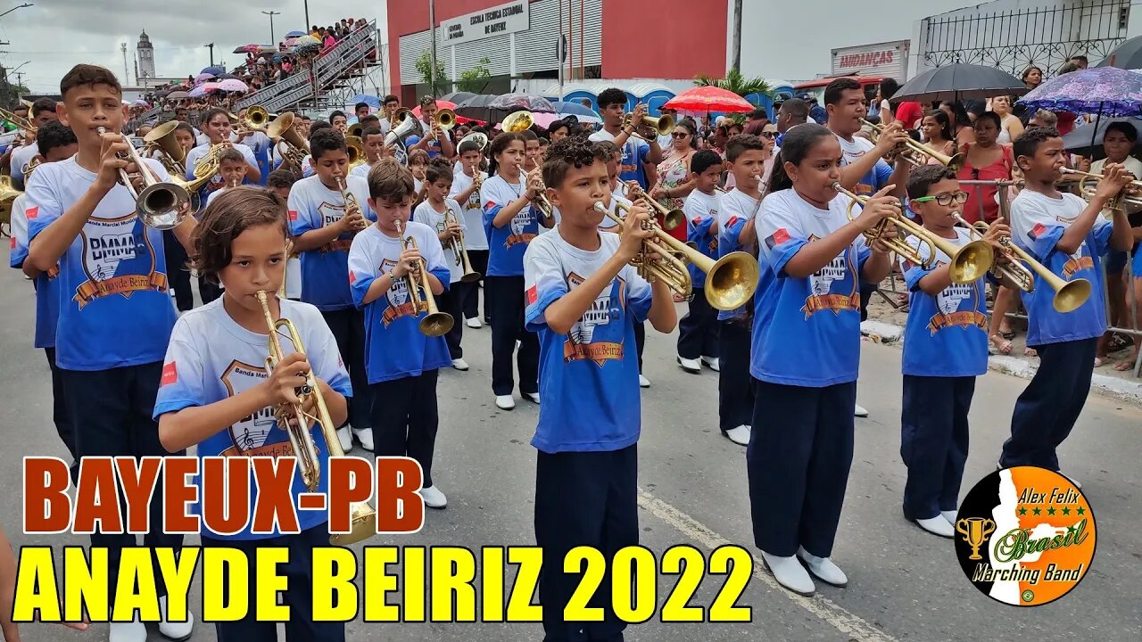 BMMAB 2022 - BANDA MARCIAL ANAYDE BEIRIZ 2022 NO DESFILE CÍVICO MUNICÍPAL DE BAYEUX-PB. 2022