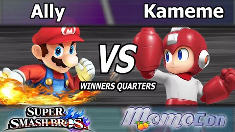 C9|Ally (Mario) vs. DNG|Kameme (Yoshi & Mega Man) - Wii U Winners Quarters - Momocon 2017
