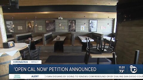 Petition to "OpenCalNow" launched
