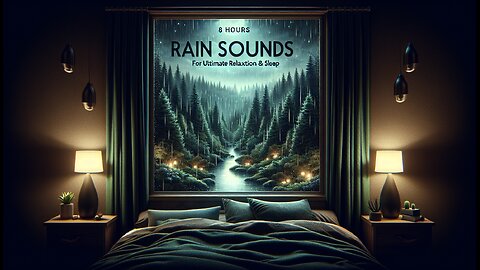 Black Screen Rain Sounds for Deep Sleep & Focus (8 Hours)