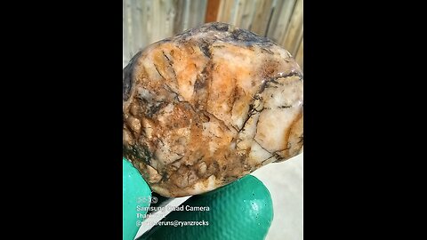 Orangey w/Black Mineral!