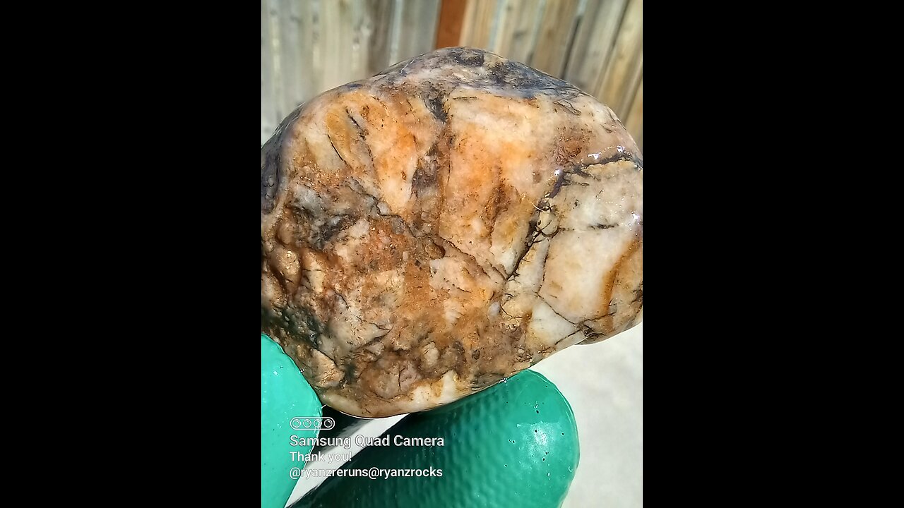 Orangey w/Black Mineral!