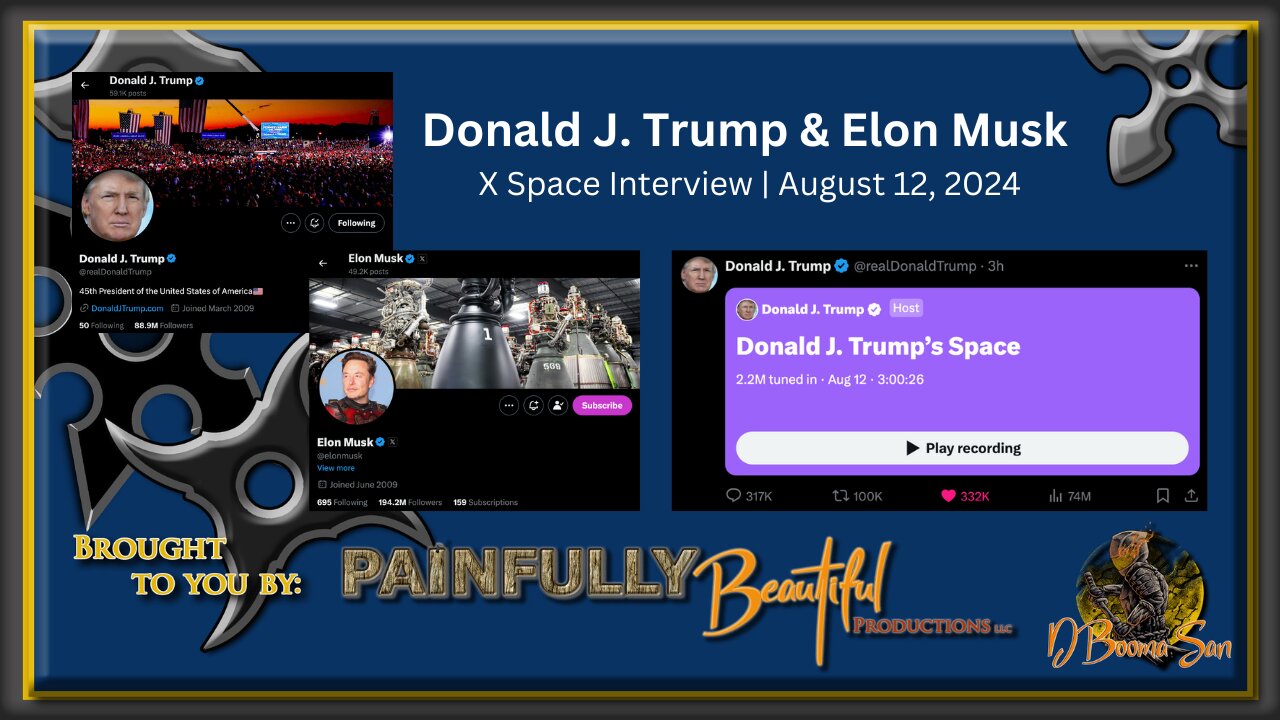 Donald J. Trump & Elon Musk X Space Interview | August 12, 2024
