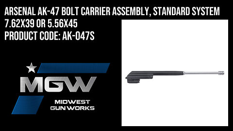 Arsenal AK-47 Bolt Carrier Assembly, Standard System 7.62x39 or 5.56x45 - AK-047S