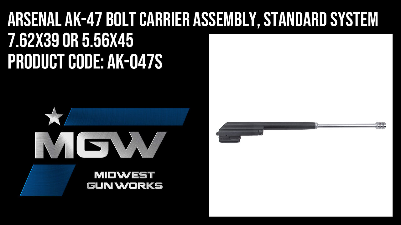 Arsenal AK-47 Bolt Carrier Assembly, Standard System 7.62x39 or 5.56x45 - AK-047S