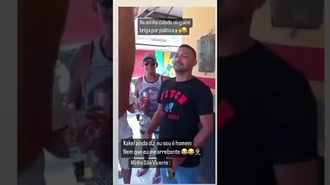 NA MINHA CIDADE NINGUÉM BRIGA POR POLITICA #meme #viral #comedia #rir #política #shorts