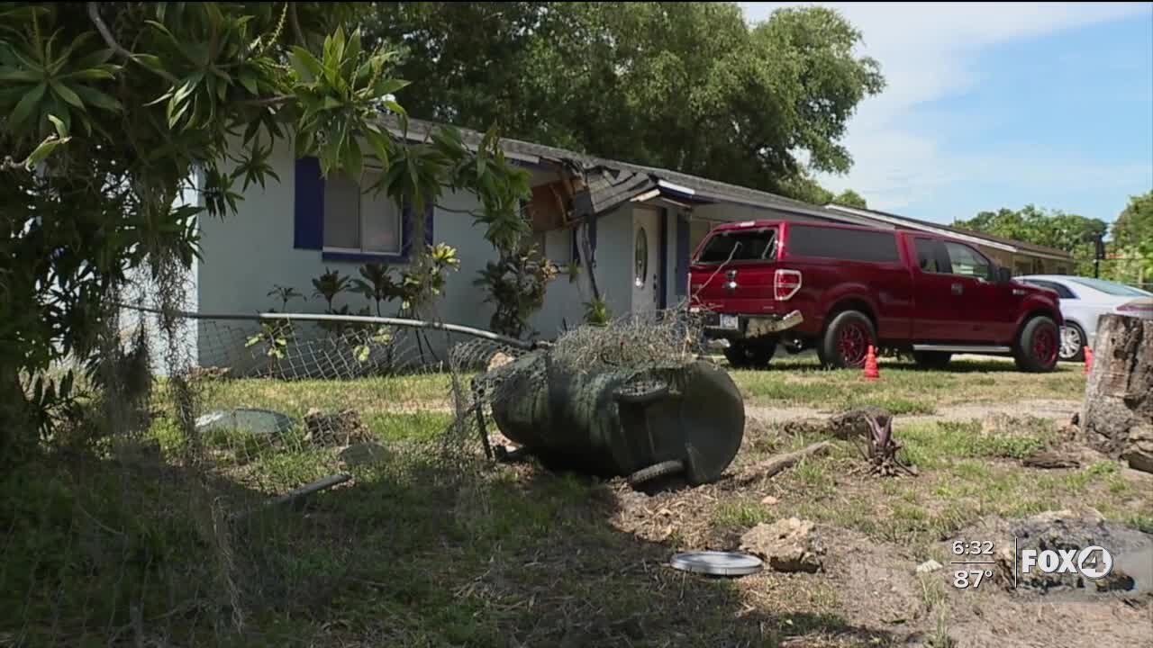 Car hits home in Fort Myers