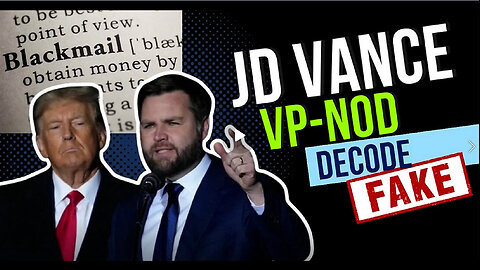 Bombshell! JD Vance VP-Nod DECODED!!! MASHUP DROPPING…KEEP DIGGING ANONS!