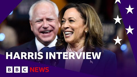 Kamala Harris gives first interview since entering US presidential race | BBC News