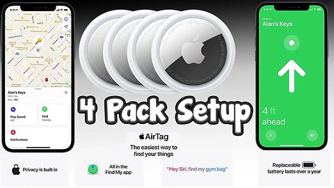 Airtag 4 Pack NEVER BEEN CHEAPER! Quick Setup IN LESS THAN ONE MINUTE
