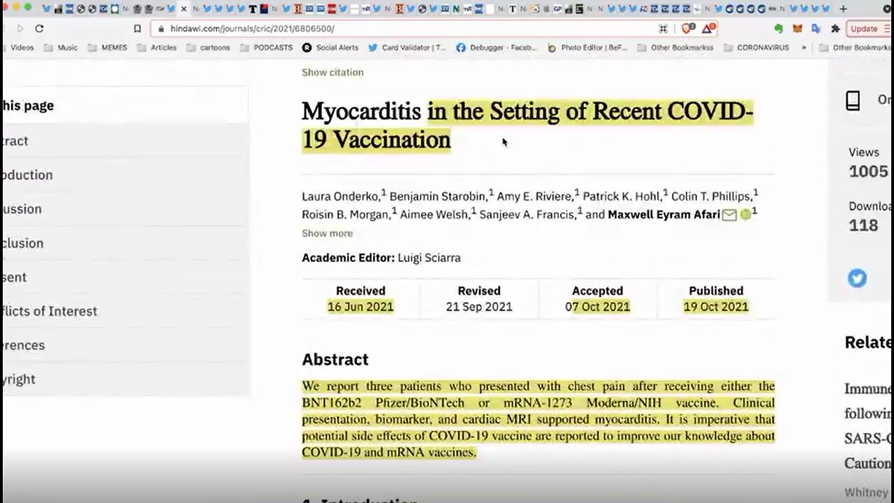 CDCs Flimsy Study, Digital DL-Vaccine Card & Italian Dept Of Health Revises Deaths To 3783 - 11-3-21