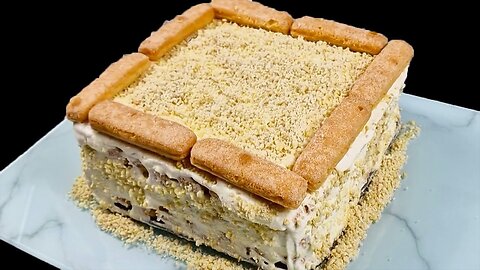 No oven! no gelatine! no corn starch! 7 ingredients dessert Recipe! Quick and Delicious!