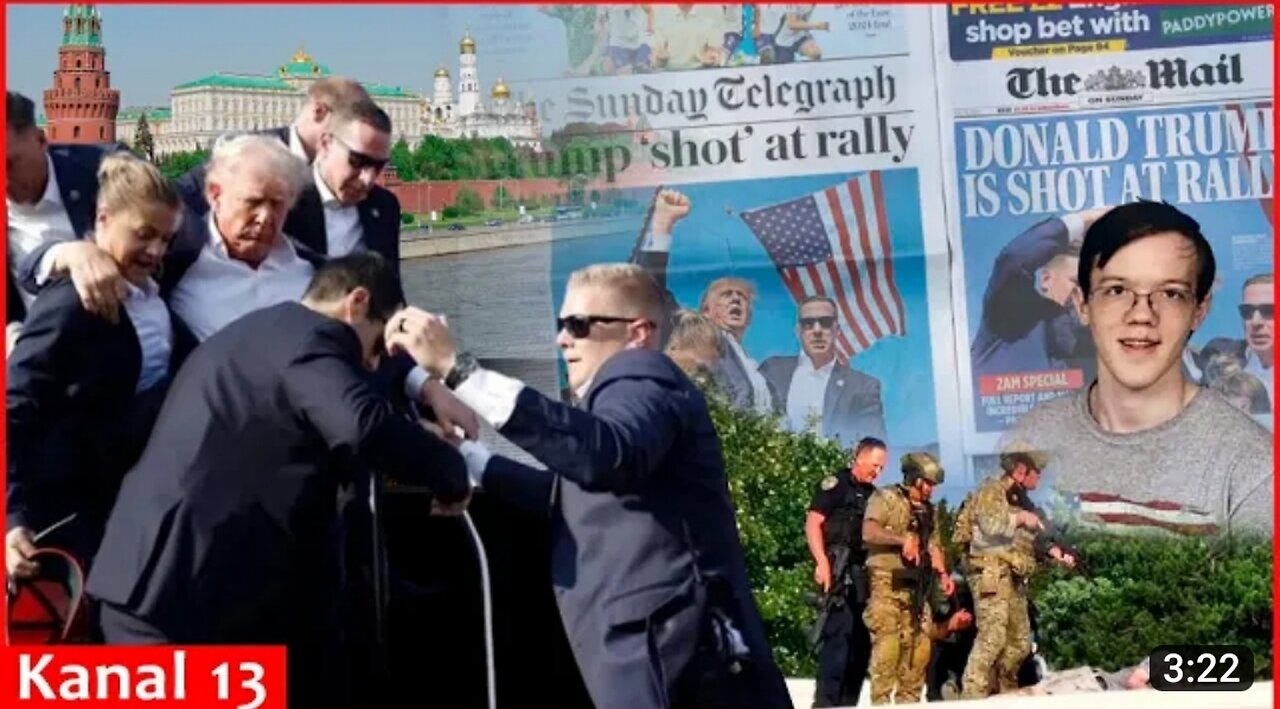 the assassination of former President Trump and a photo of the attacker😱😱