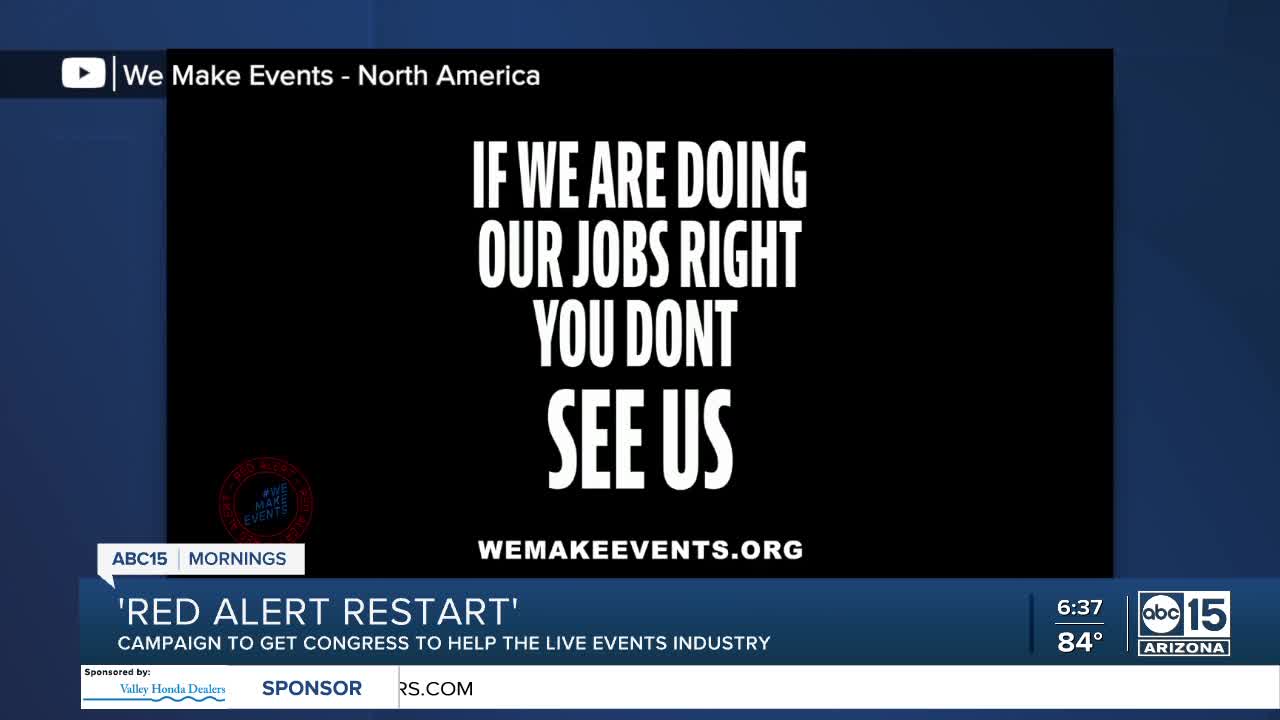 Phoenix event producers to light their buildings red for 'Red Alert Restart'